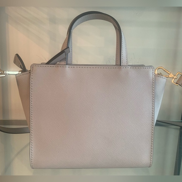 Kate Spade Mini Hadley Starbright Owl Tote Crossbody Saffiano Leather Gray - Picture 3 of 10